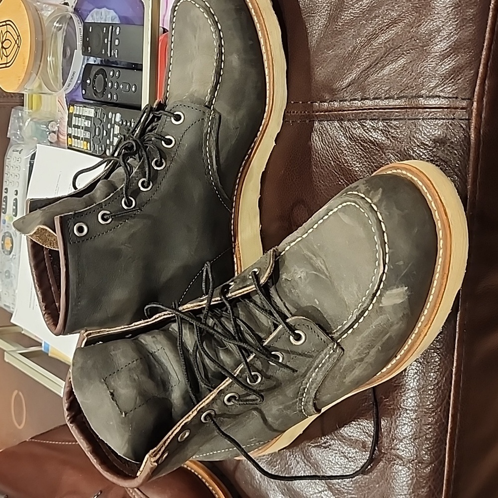 Grey Red Wing Boots 9.5